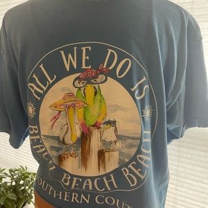 Southern Couture L blue tshirt